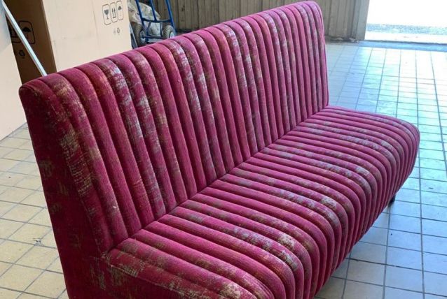 Banquette / canapé 1.65 m en tissu