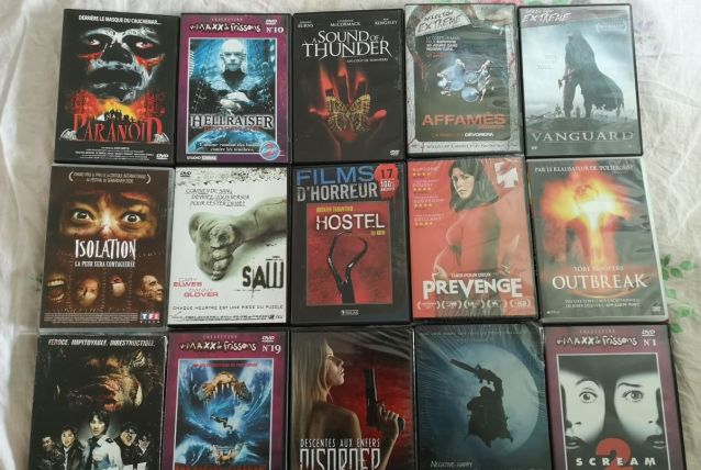 LOT de 15 DVD Films d'Horreur dont rares