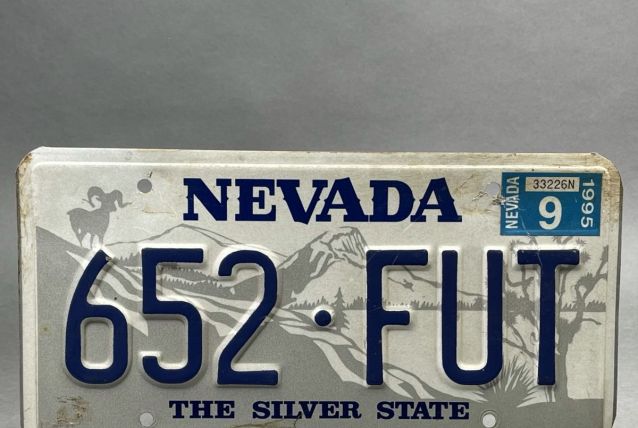 Plaque d’immatriculation du Nevada.