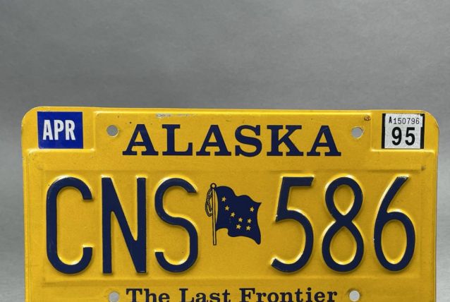 ancienne plaque immatriculation Alaska