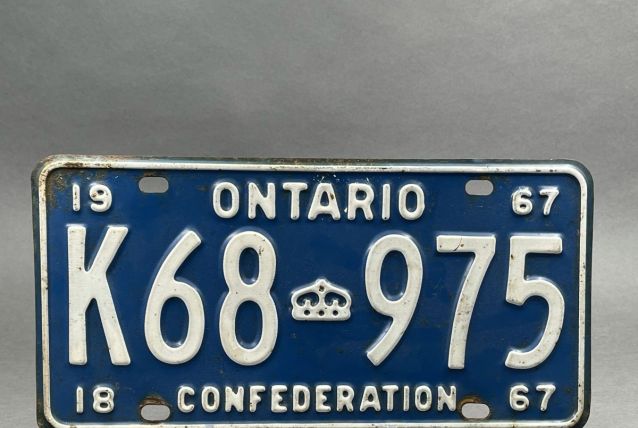 Plaque d'immatriculation USA Ontario
