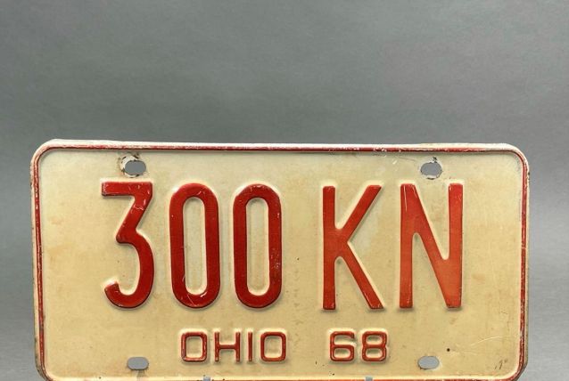 Plaque d'immatriculation USA Ohio