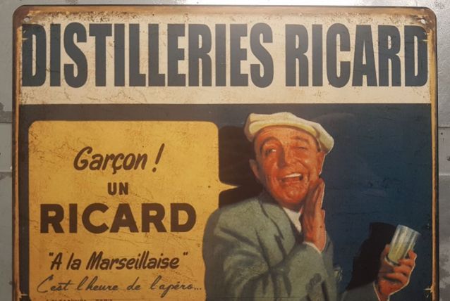 Plaque métal Ricard homme
