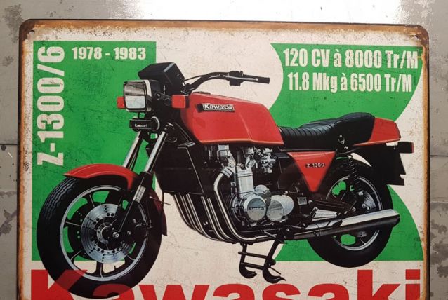 Plaque métal Kawasaki 1300 Z