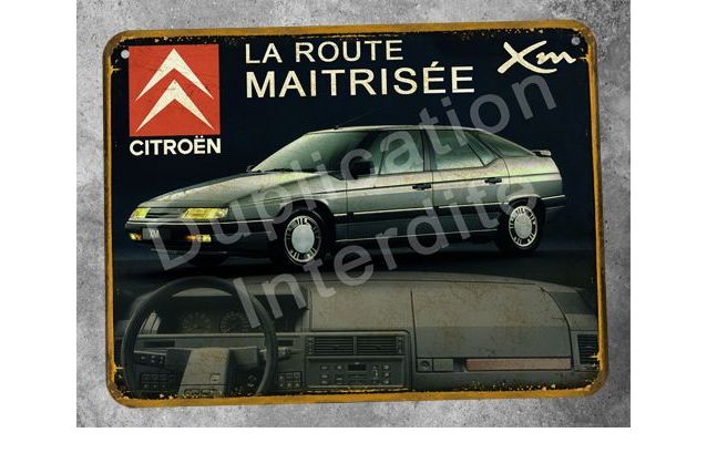 Plaque métal Citroën XM