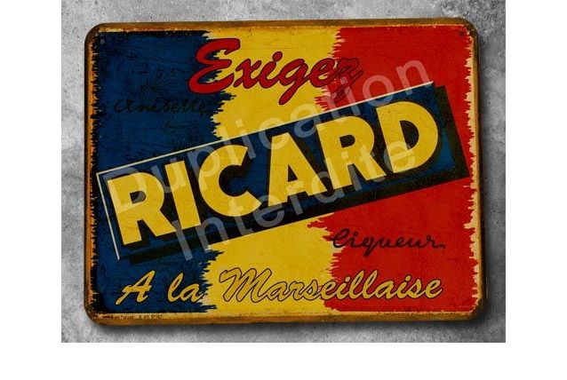 Plaque métal Ricard