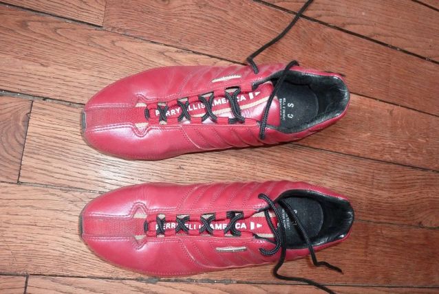 Baskets casual Perry Ellis rouge cerise 40