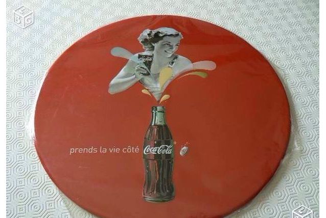 Très jolie plaque métal coca cola vintage 