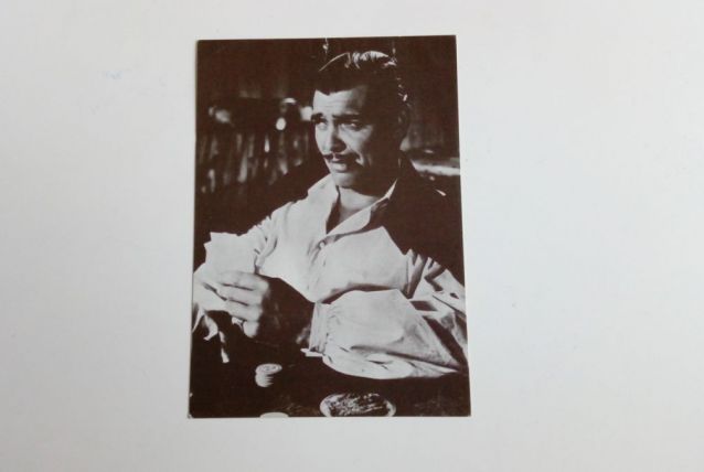 Rare carte postale Clark Gable