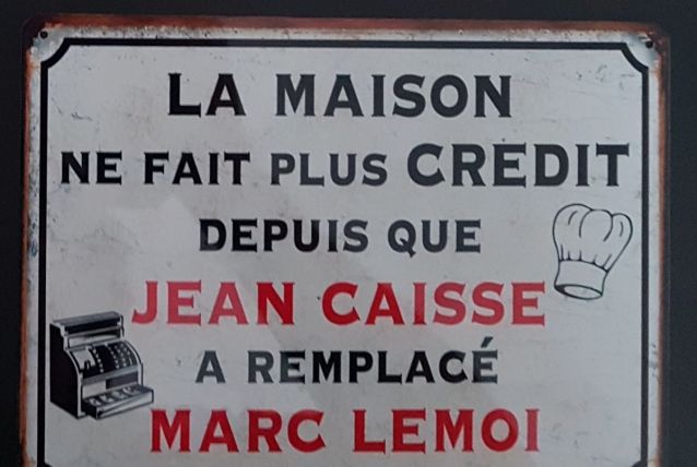 Plaque métal Crédit 