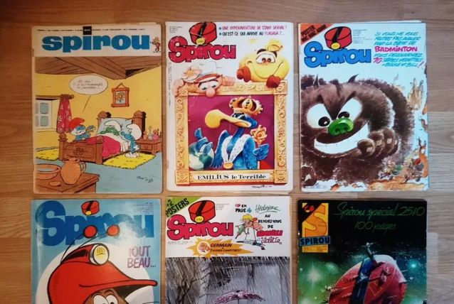 Lot de 6 numéros anciens du magazine Spirou