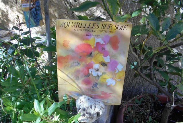 LIVRE L AQUARELLE SUR SOIE COLETTE  LAMARQUE NEUF VINTAGE 