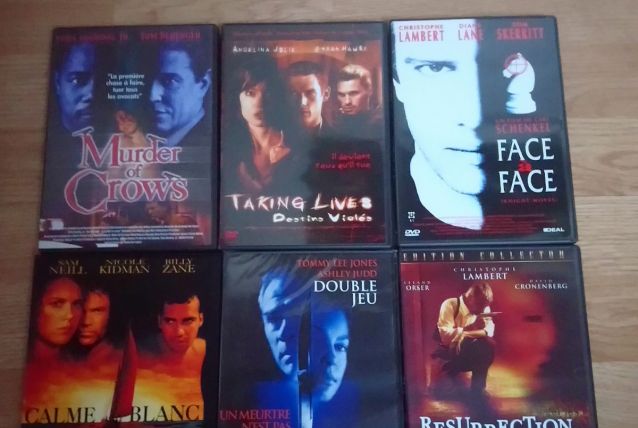 Lot 6 DVD thrillers américains