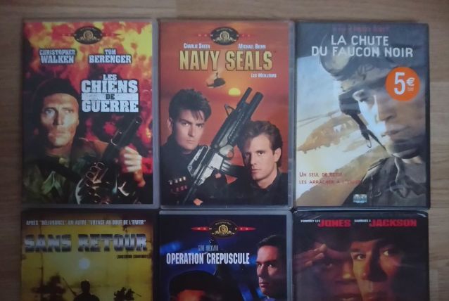 Lot de 6 DVD thème "Films de guerre" 1