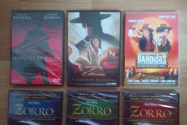 Lot 6 DVD "Zorro"