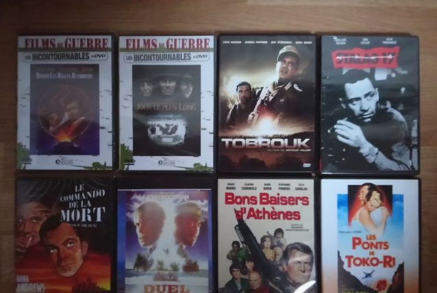 Lot 8 DVD "Films de guerre classiques"