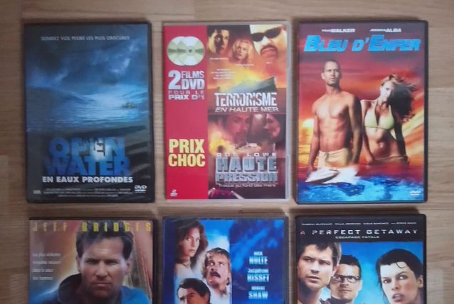 Lot de 6 DVD "Films d'action en mer"