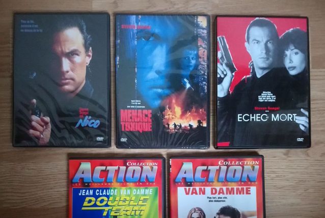 Lot de 5 DVD "Steven Segal + JC Van Damme"