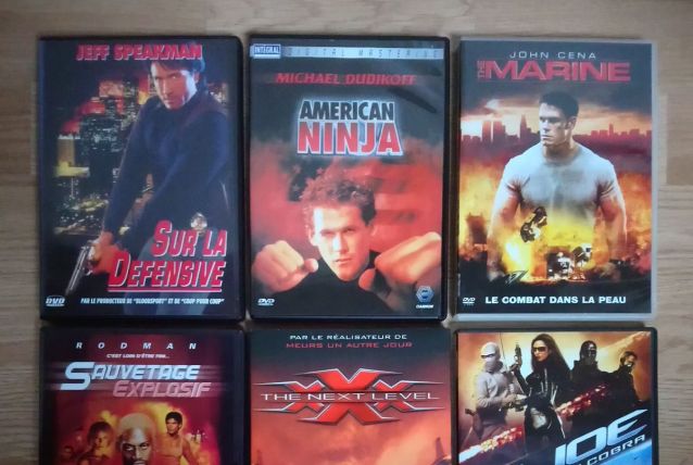Lot de 6 DVD "Films d'action"