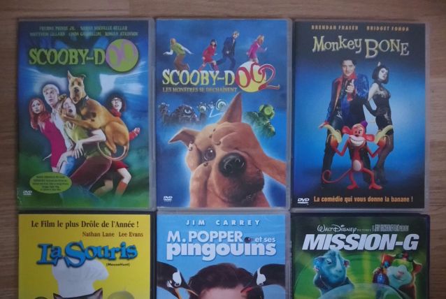 Lot de 6 DVD "Films enfants"