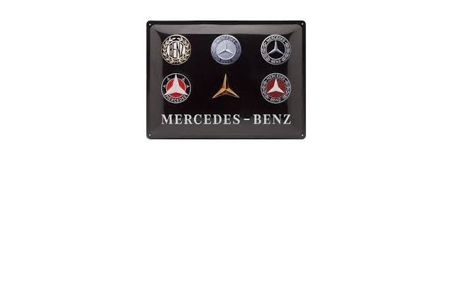 Plaque collection Mercedes logos