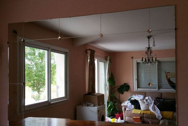 grand miroir mural vintage 