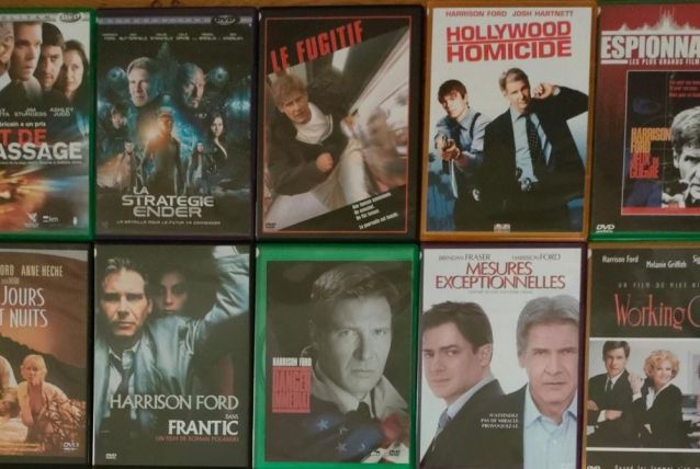 Lot de 10 dvds Harrison Ford 