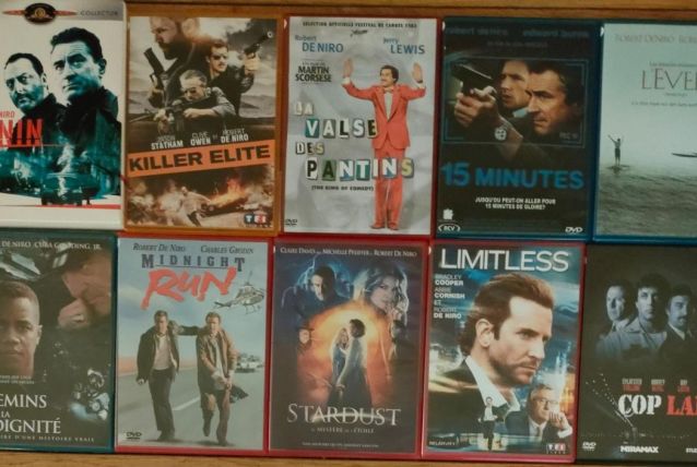 Lot de 10 dvds Robert De Niro