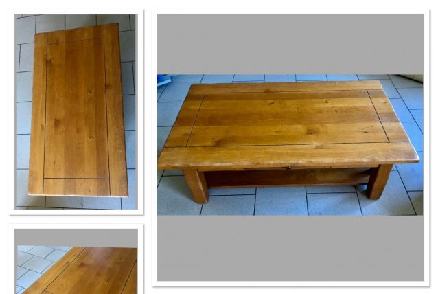 Table de salon chêne massif