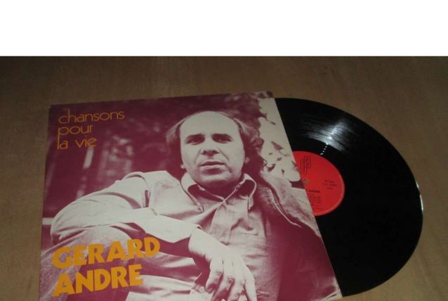 GERARD ANDRE chansons pour la vie  CHANSON FOLK Lp 1977