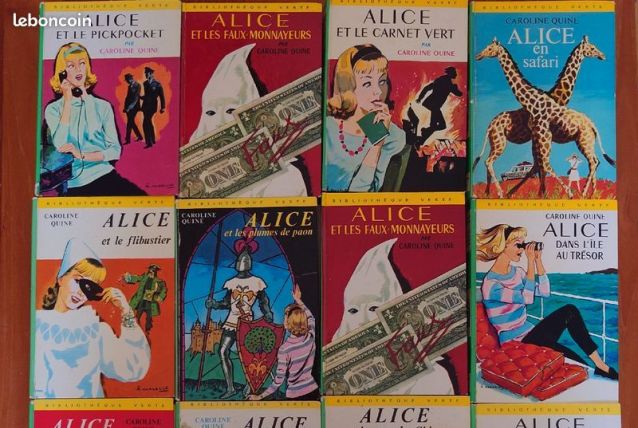 Lot de 12 livres Vintage Bibliotheque verte - Alice
