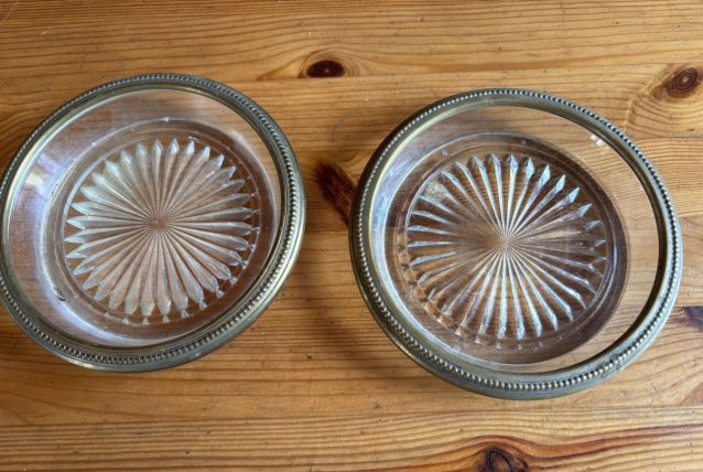 Dessous bouteilles en lot de 2